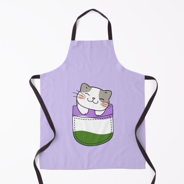 Item preview, Genderqueer Pride Cat in Faux Pocket designed and sold by everything4eva.