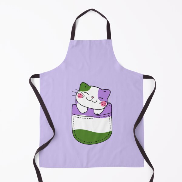 Item preview, Genderqueer Pride Cat in Faux Pocket designed and sold by everything4eva.