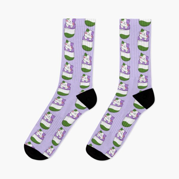 Item preview, Genderqueer Pride Cat in Faux Pocket designed and sold by everything4eva.