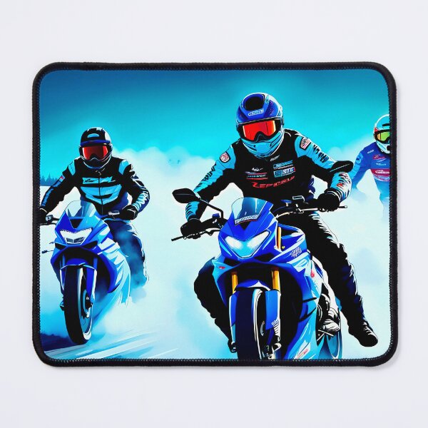 Item preview, Winter Sports Superbike Motorcycle Snow Cross Racing designed and sold by Ink Art Design.