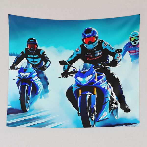 Item preview, Winter Sports Superbike Motorcycle Snow Cross Racing designed and sold by Ink Art Design.