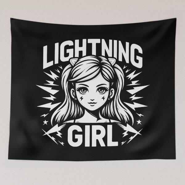 Aperçu de l'œuvre LIGHTNING GIRL : chargée de pouvoir créée et vendue par SplashTastic.