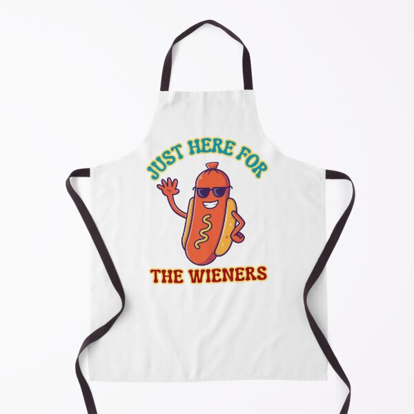 Item preview, Just Here for the Wieners - Funny Hotdog Day 4th July designed and sold by Just You Tee | Say It Loud, Wear It Proud.