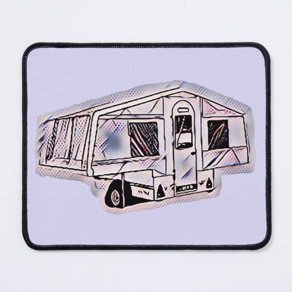 Item preview, Grey and Blue Trailer Tent designed and sold by BeccaAelishe.