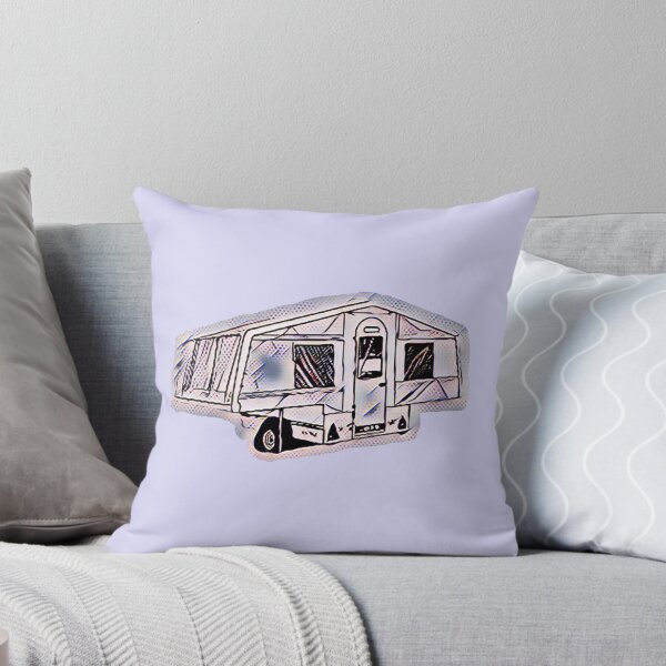 Item preview, Grey and Blue Trailer Tent designed and sold by BeccaAelishe.