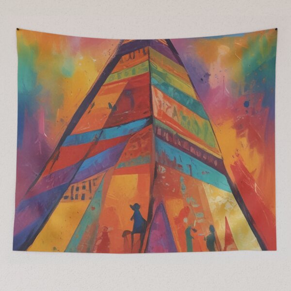 Item preview, Pyramid Pattern Digital Print Design designed and sold by imanshu.