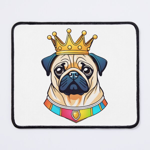 Item preview, "The crowned ones" - Pug designed and sold by VariousGoodies.