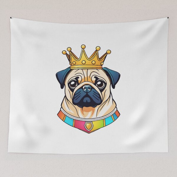 Item preview, "The crowned ones" - Pug designed and sold by VariousGoodies.