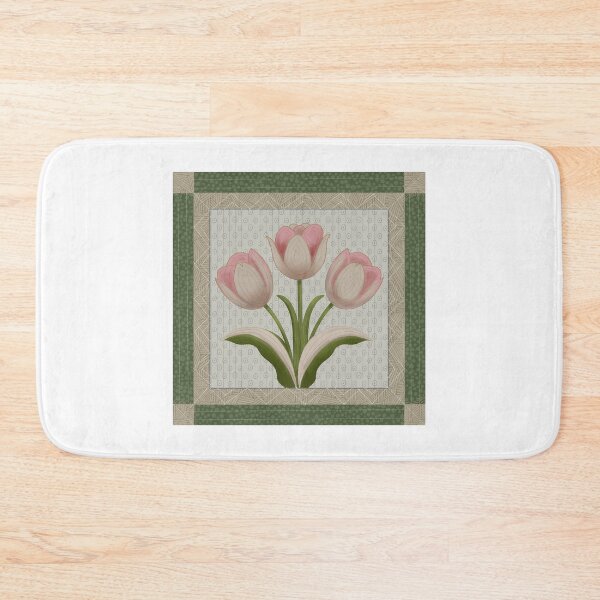 Item preview, Tulips Applique Quilt Block designed and sold by MMc Buck.