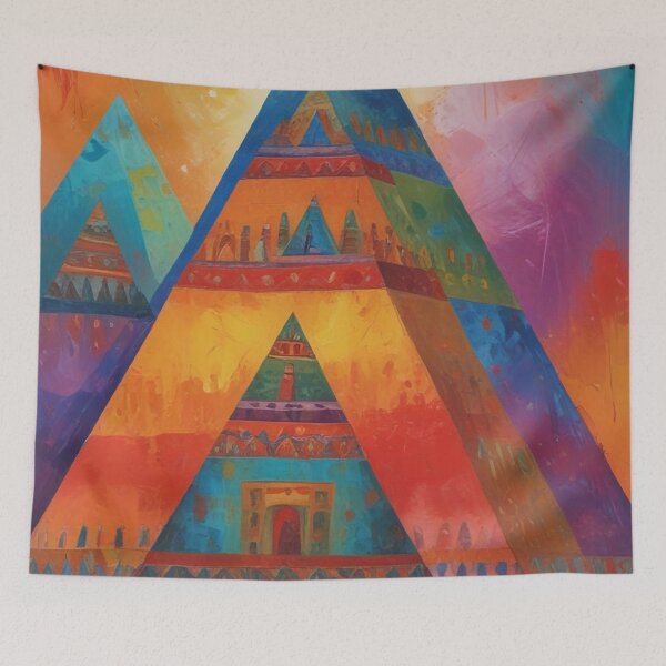 Item preview, Pyramid Pattern Digital Print Design designed and sold by imanshu.