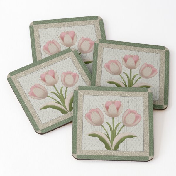 Item preview, Tulips Applique Quilt Block designed and sold by MMc Buck.