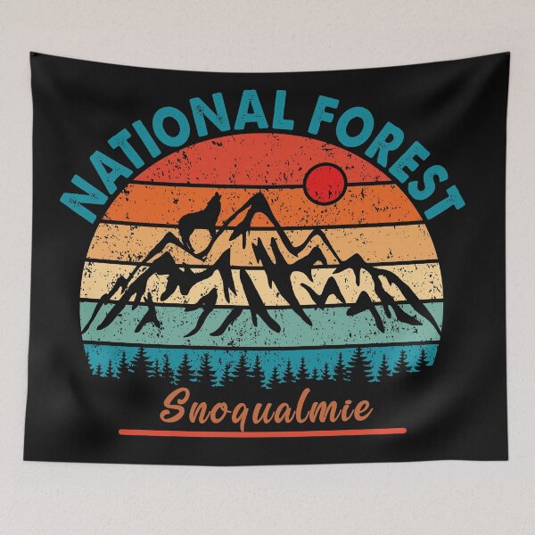 Item preview, Snoqualmie National Forest designed and sold by graphic-map.