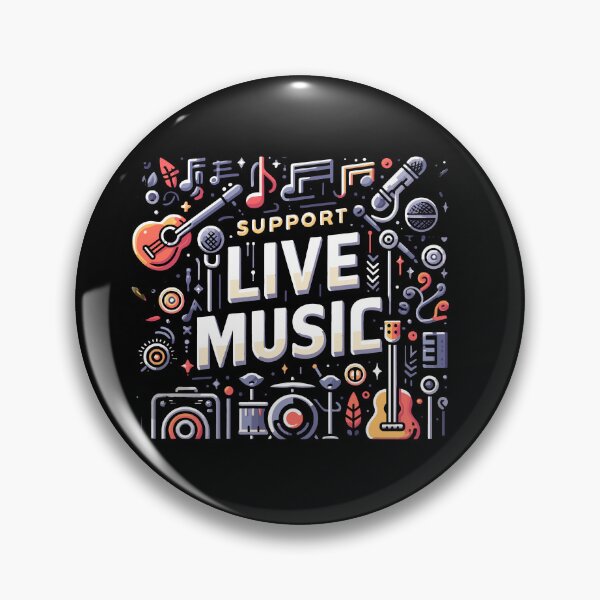Item preview, Support Live Music Local Bands Musicians Concert Fans designed and sold by Dressed For  Duty.