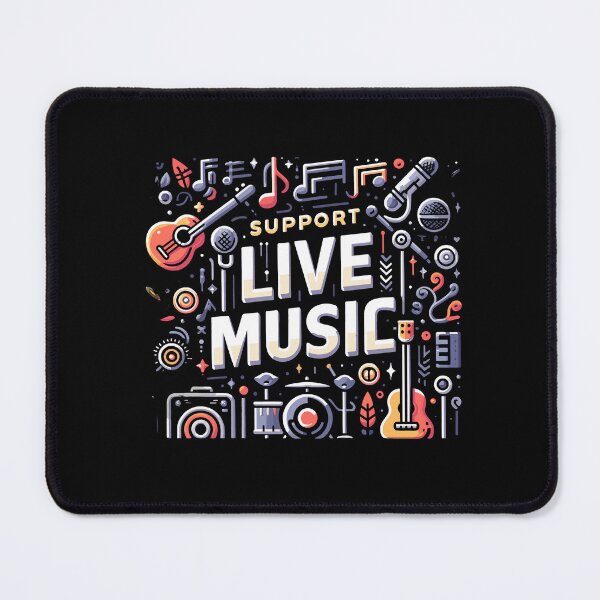 Item preview, Support Live Music Local Bands Musicians Concert Fans designed and sold by Dressed For Duty.