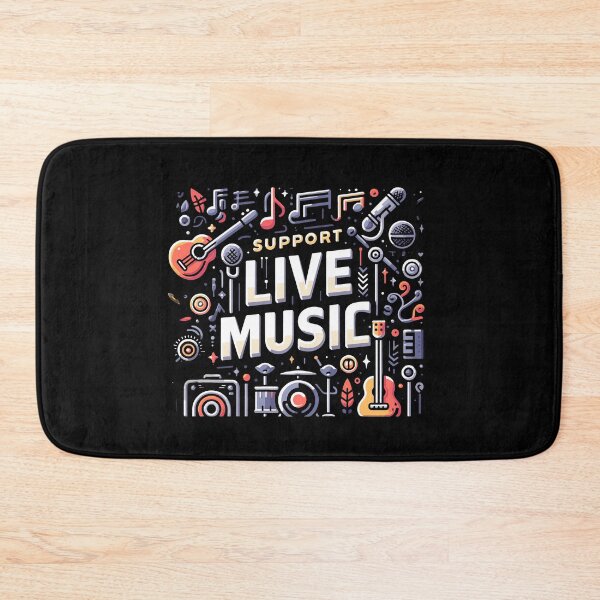 Item preview, Support Live Music Local Bands Musicians Concert Fans designed and sold by Dressed For  Duty.