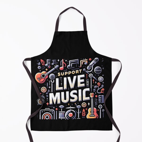 Item preview, Support Live Music Local Bands Musicians Concert Fans designed and sold by Dressed For Duty.