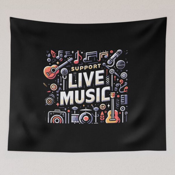 Item preview, Support Live Music Local Bands Musicians Concert Fans designed and sold by Dressed For  Duty.