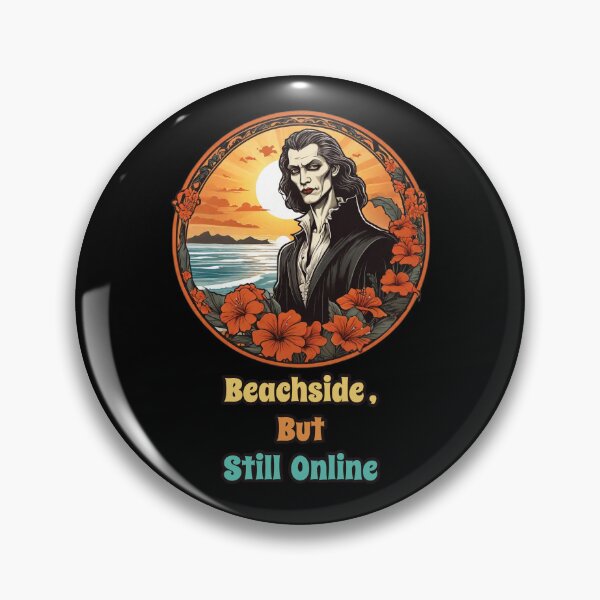 Item preview, Workaholic Vampire by The Beach - Beachside, But Still Online designed and sold by Ridiculam Toga.
