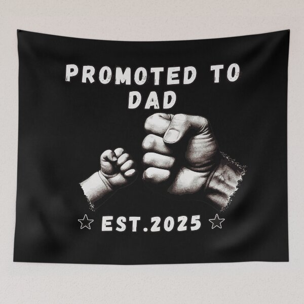 Item preview, Promoted to Dad 2025 Cool Vintage designed and sold by TomFrontierArt.