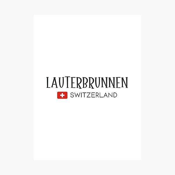 Item preview, Lauterbrunnen - Switzerland  designed and sold by StudioRedKoala.