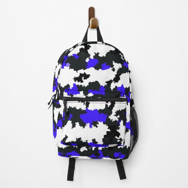 Item preview, Blue Black White Biomorphic Abstract Pattern designed and sold by PatternTitan.