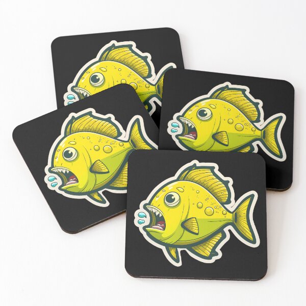 Item preview, Quirky Yellow Fish Design - Perfect for Ocean and Cartoon Lovers designed and sold by meshhead.