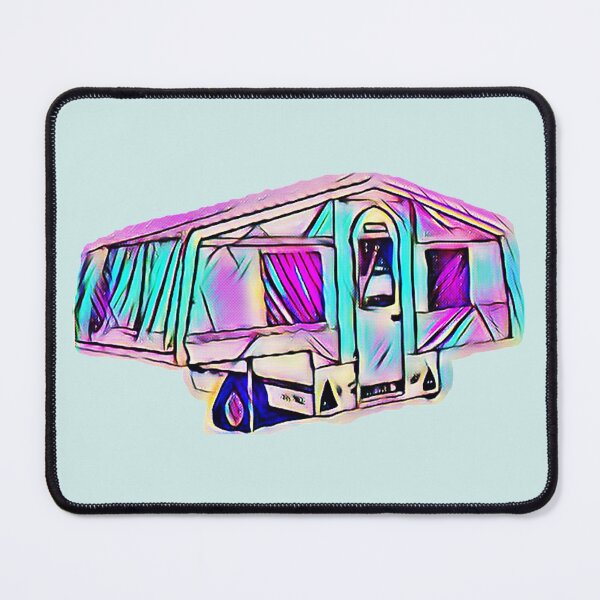 Item preview, Pink and Blue Trailer Tent designed and sold by BeccaAelishe.