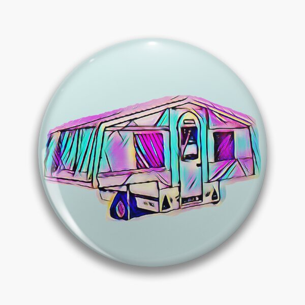 Item preview, Pink and Blue Trailer Tent designed and sold by BeccaAelishe.