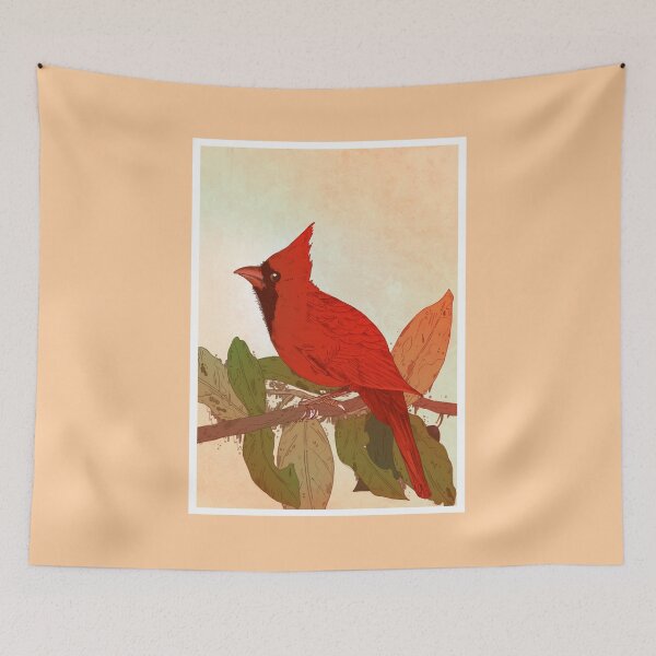Item preview, Bird Illustration Red Cardinal Cardinalis designed and sold by globbs.