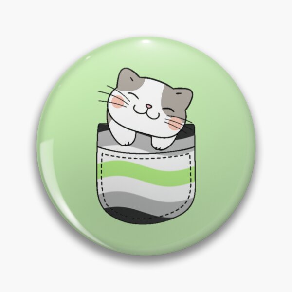 Item preview, Agender Pride Cat in Faux Pocket designed and sold by everything4eva.