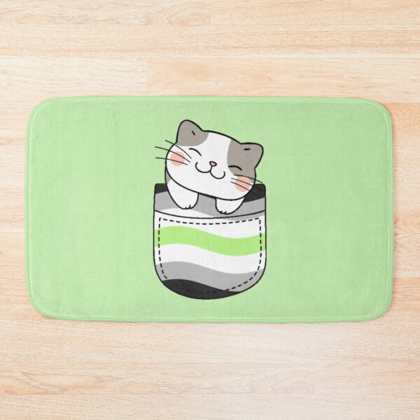 Item preview, Agender Pride Cat in Faux Pocket designed and sold by everything4eva.