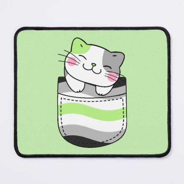 Item preview, Agender Pride Cat in Faux Pocket designed and sold by everything4eva.