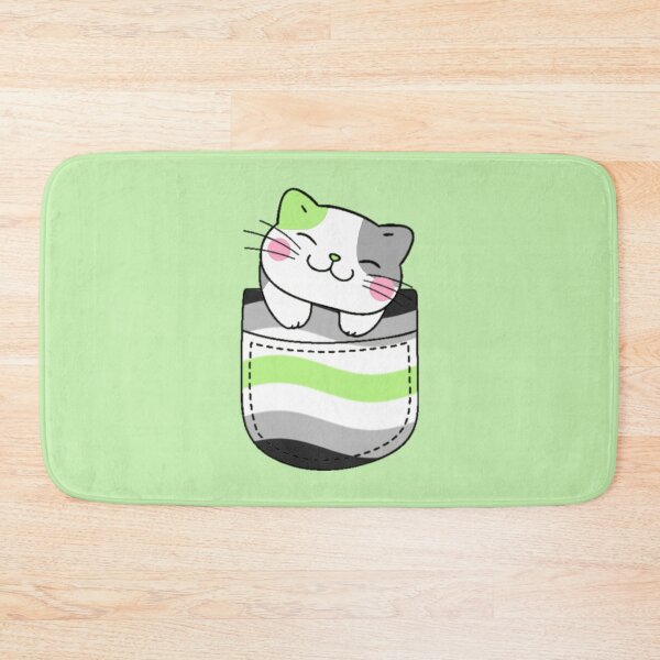 Item preview, Agender Pride Cat in Faux Pocket designed and sold by everything4eva.
