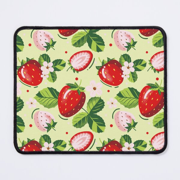 Item preview, Red Summer Strawberries Berry pattern designed and sold by enchantedrealm.