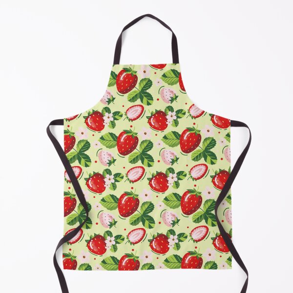 Item preview, Red Summer Strawberries Berry pattern designed and sold by enchantedrealm.