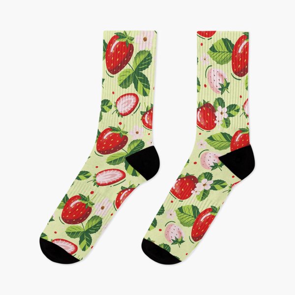 Item preview, Red Summer Strawberries Berry pattern designed and sold by enchantedrealm.