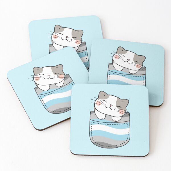 Item preview, Gato del orgullo Demiboy en bolsillo falso designed and sold by everything4eva.