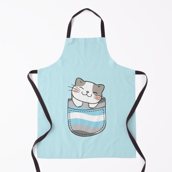 Item preview, Demiboy Pride Cat in Faux Pocket designed and sold by everything4eva.