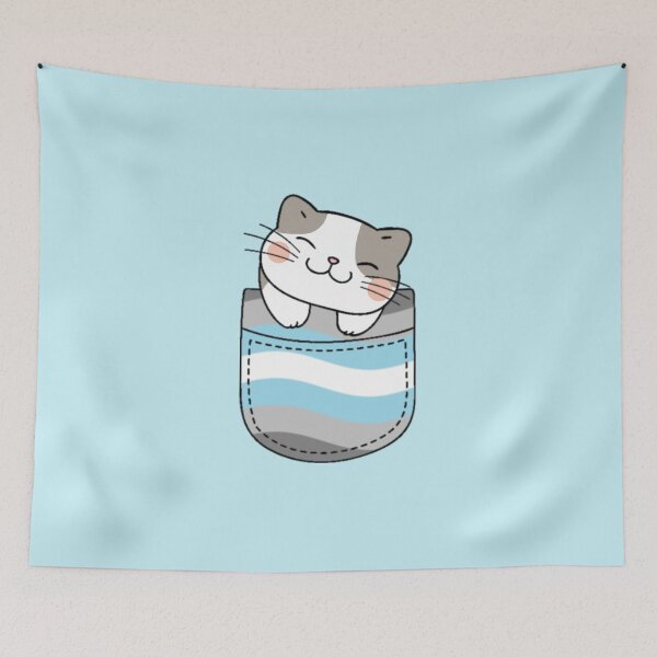 Item preview, Gato del orgullo Demiboy en bolsillo falso designed and sold by everything4eva.
