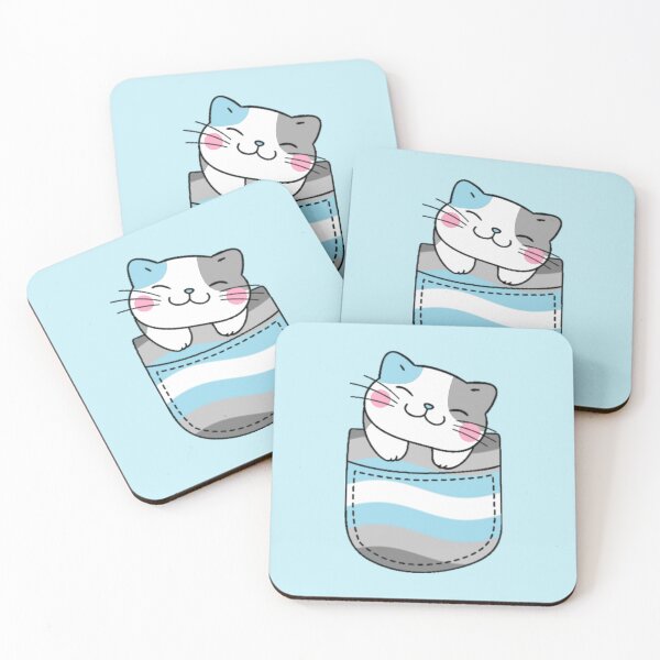 Item preview, Gato del orgullo Demiboy en bolsillo falso designed and sold by everything4eva.