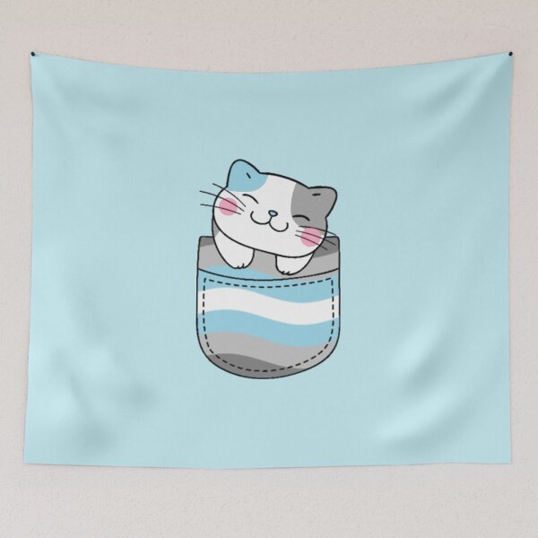 Item preview, Gato del orgullo Demiboy en bolsillo falso designed and sold by everything4eva.