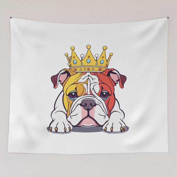 Item preview, "The crowned ones" - Bulldog designed and sold by VariousGoodies.