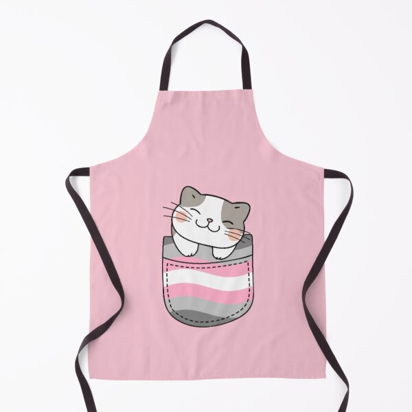 Item preview, Demigirl Pride Cat in Faux Pocket designed and sold by everything4eva.