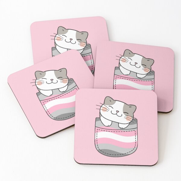 Item preview, Gato del Orgullo Demigirl en bolsillo falso designed and sold by everything4eva.