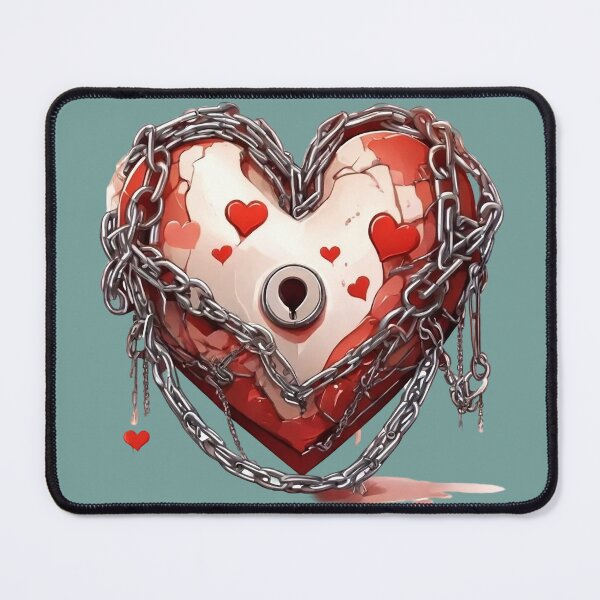 Item preview, Chain Locked Heart  designed and sold by Digiheart.