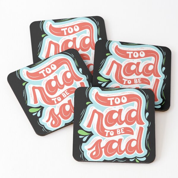 Item preview, Too Rad to Be Sad - Rad to the Bone - Totally Rad - Vintage designed and sold by farhanhafeez.