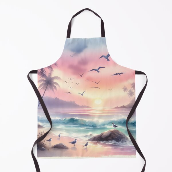 Item preview, Watercolor Stunning Beach Sunset designed and sold by stylishdzign.