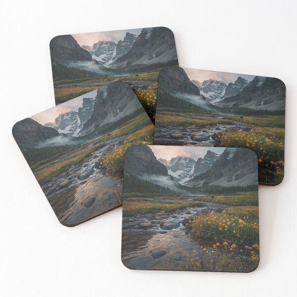 Item preview,  Mountain Valley with Flowers designed and sold by Screwnut.