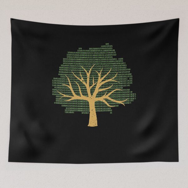 Item preview, Binary tree graphic funny programming coding design designed and sold by farhanhafeez.