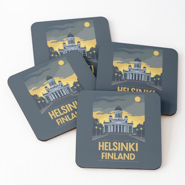Item preview, A Vintage Travel Illustration of Helsinki - Finland  designed and sold by GoodOldVintage.